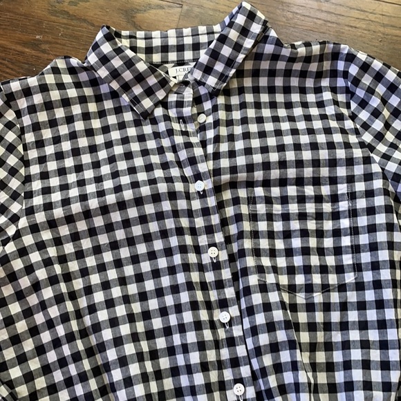 J Crew Factory Gingham Button Down - Picture 2 of 4